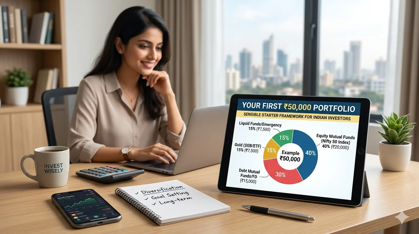 Your First ₹50,000 Portfolio: A Sensible Starter Framework for Indian Investors