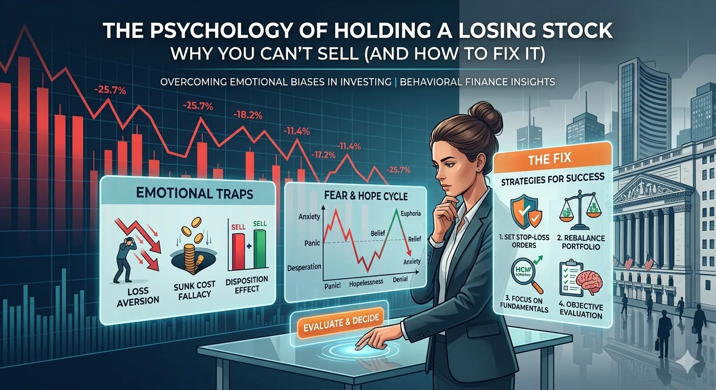 The Psychology of Holding a Losing Stock: Why You Can't Sell (and How to Fix It)