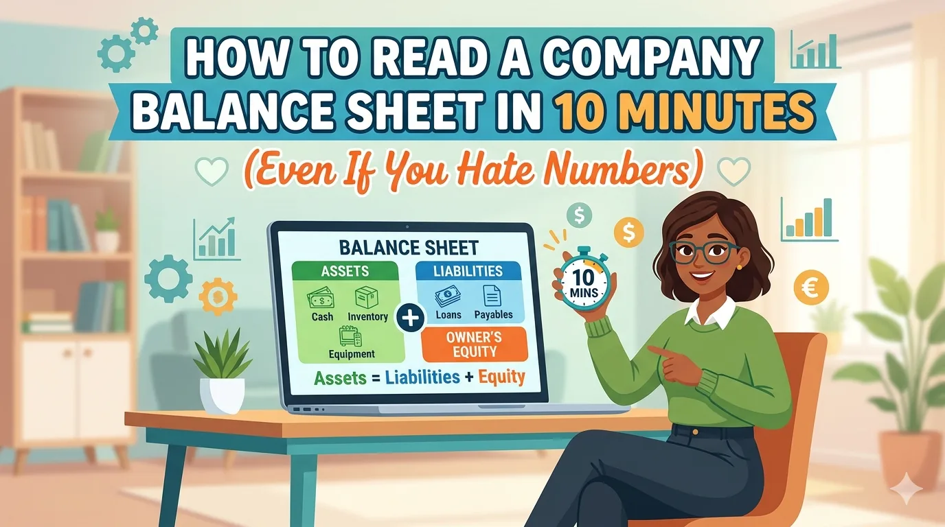 How to Read a Company Balance Sheet in 10 Minutes (Even If You Hate Numbers)